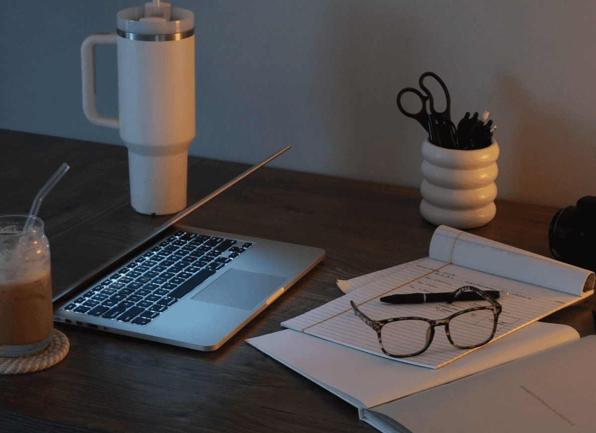 A person working from home.