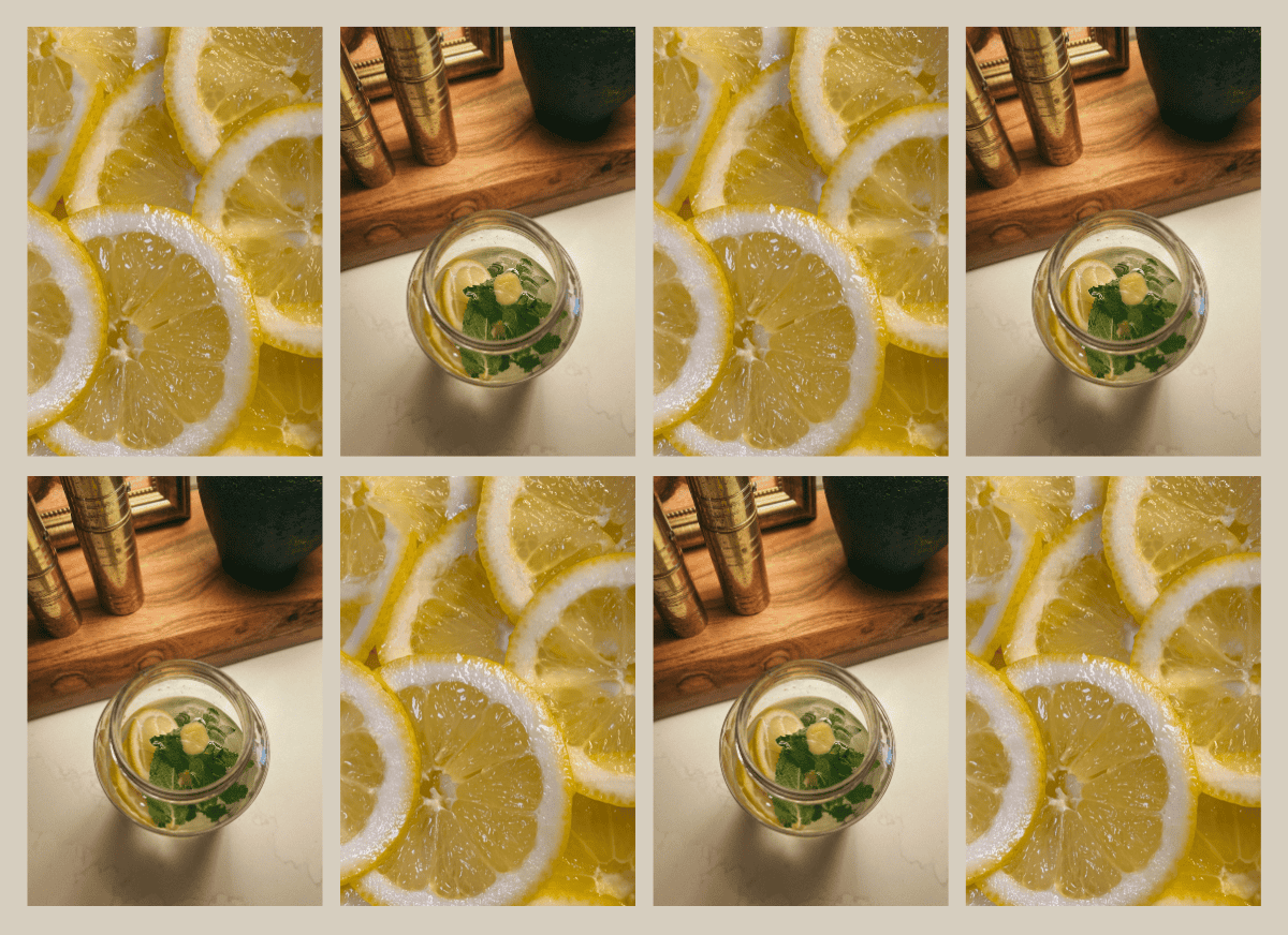Lemons and infused water.