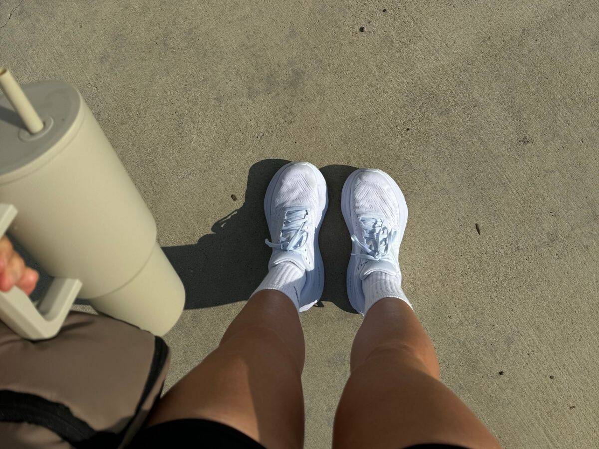 A girl who's ready to work out.