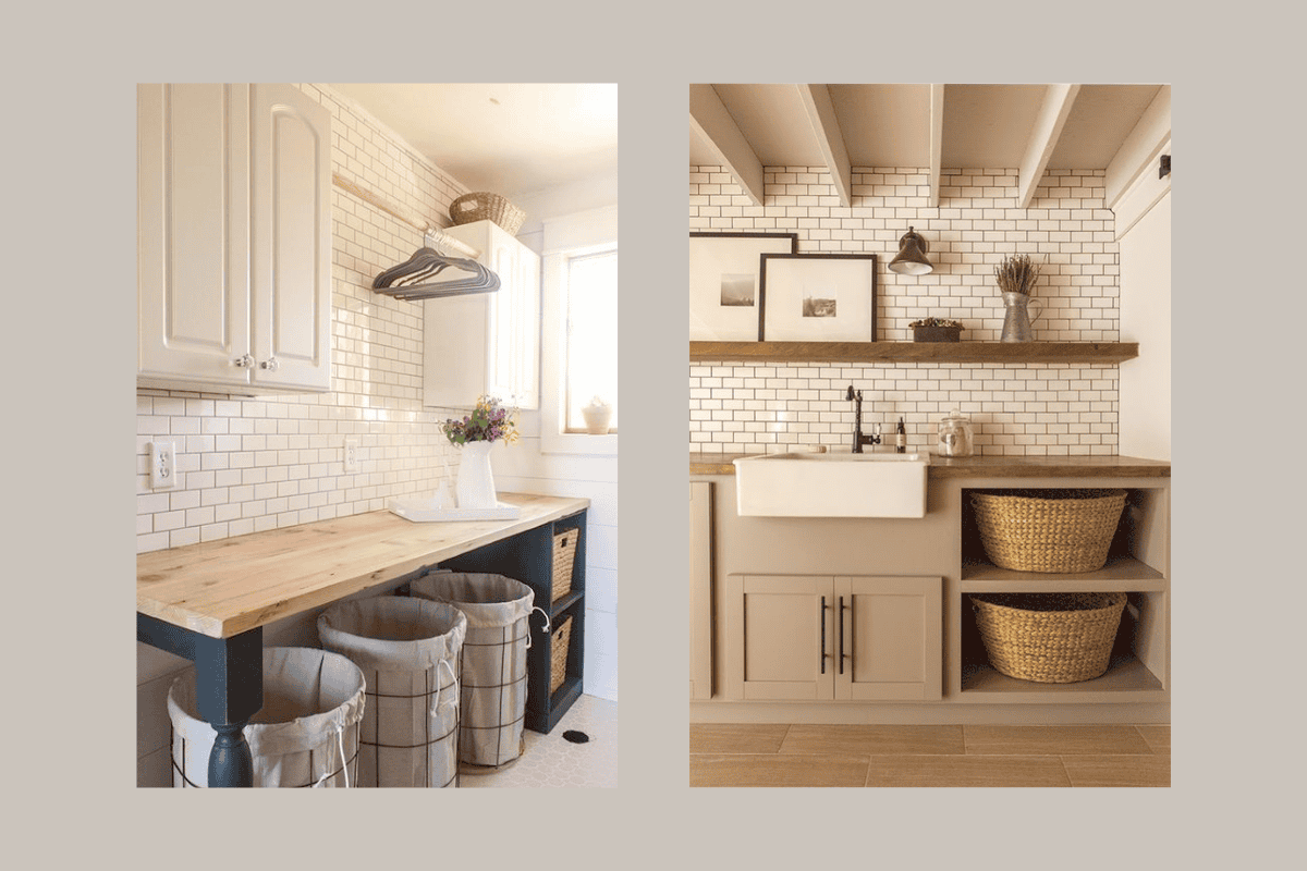 Laundry room organization ideas.