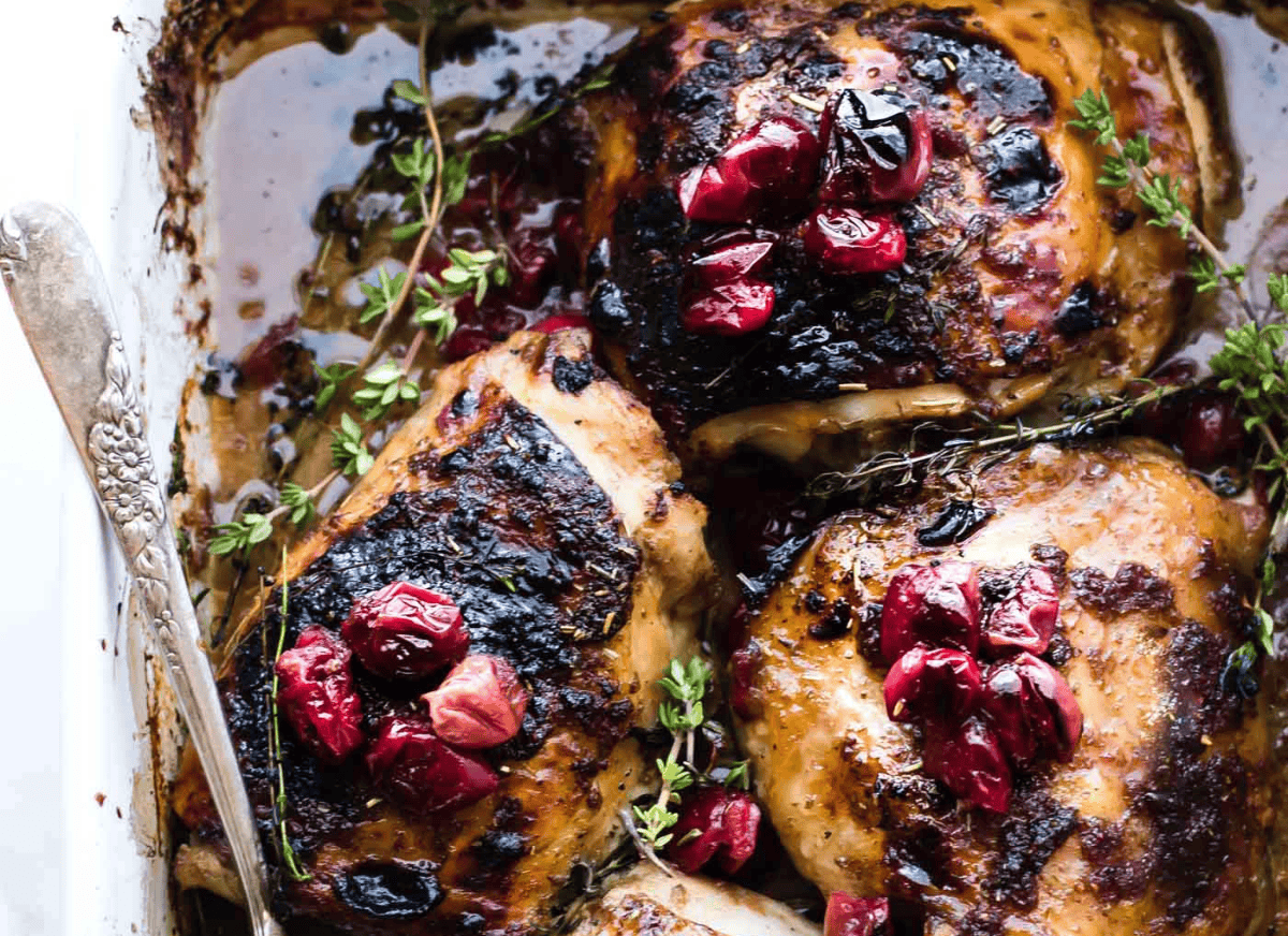 A healthy Christmas recipe with chicken.