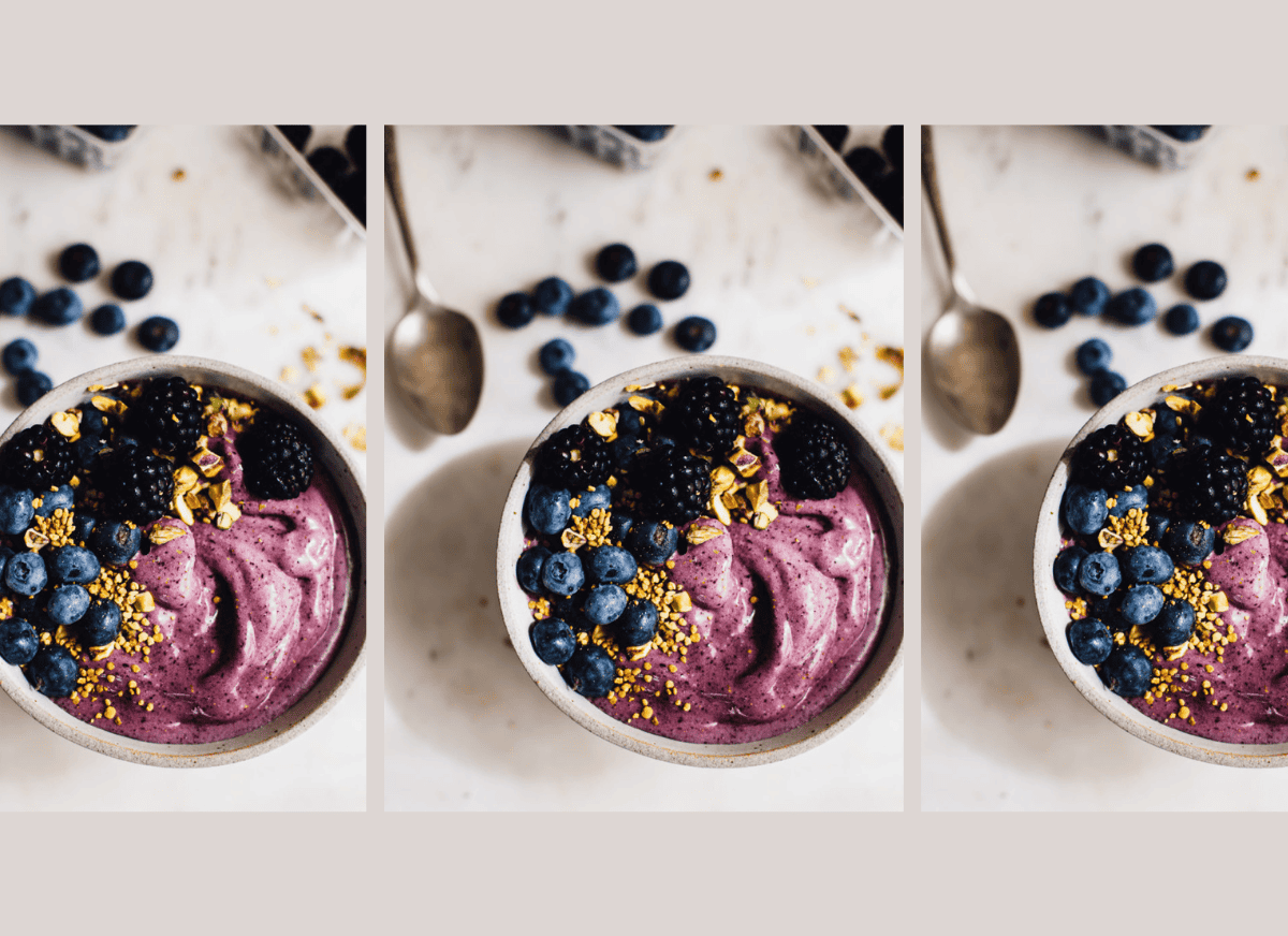 A smoothie bowl recipe.