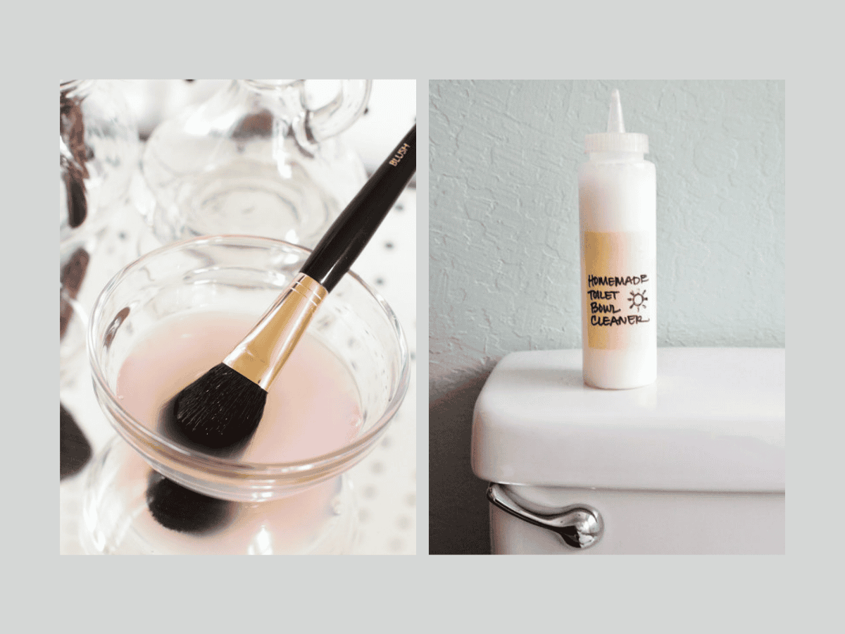 Two different uses for hydrogen peroxide.