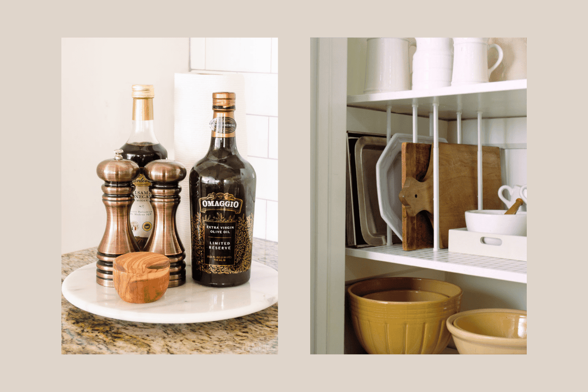 Some kitchen organization ideas.