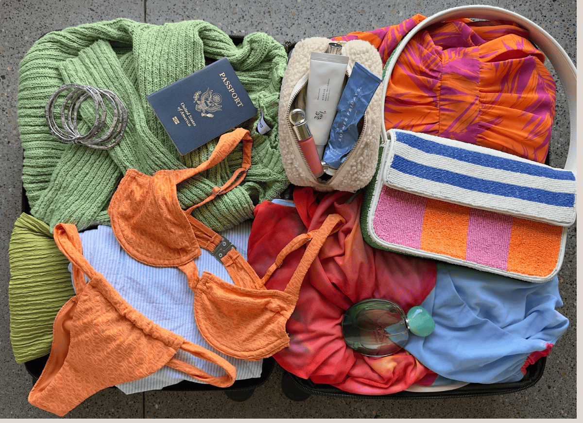 Spring break packing.