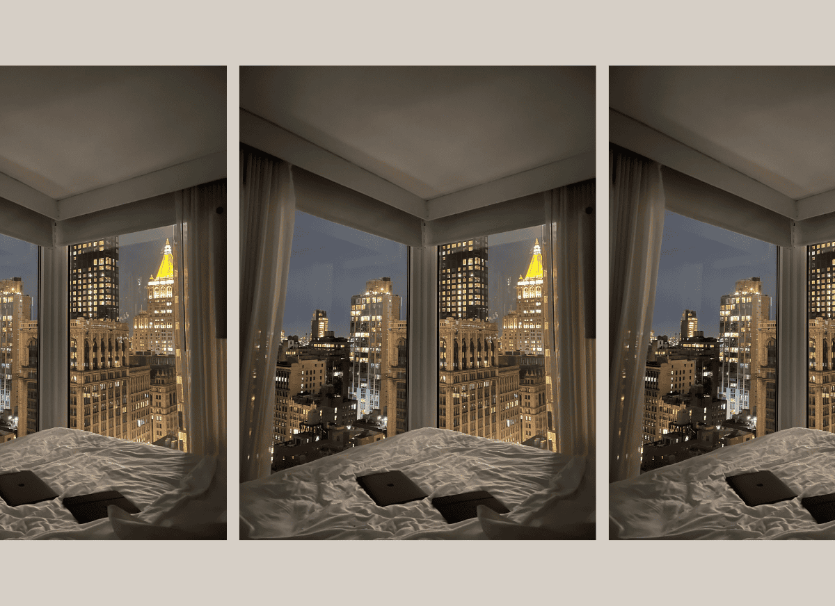 A successful woman's night routine.