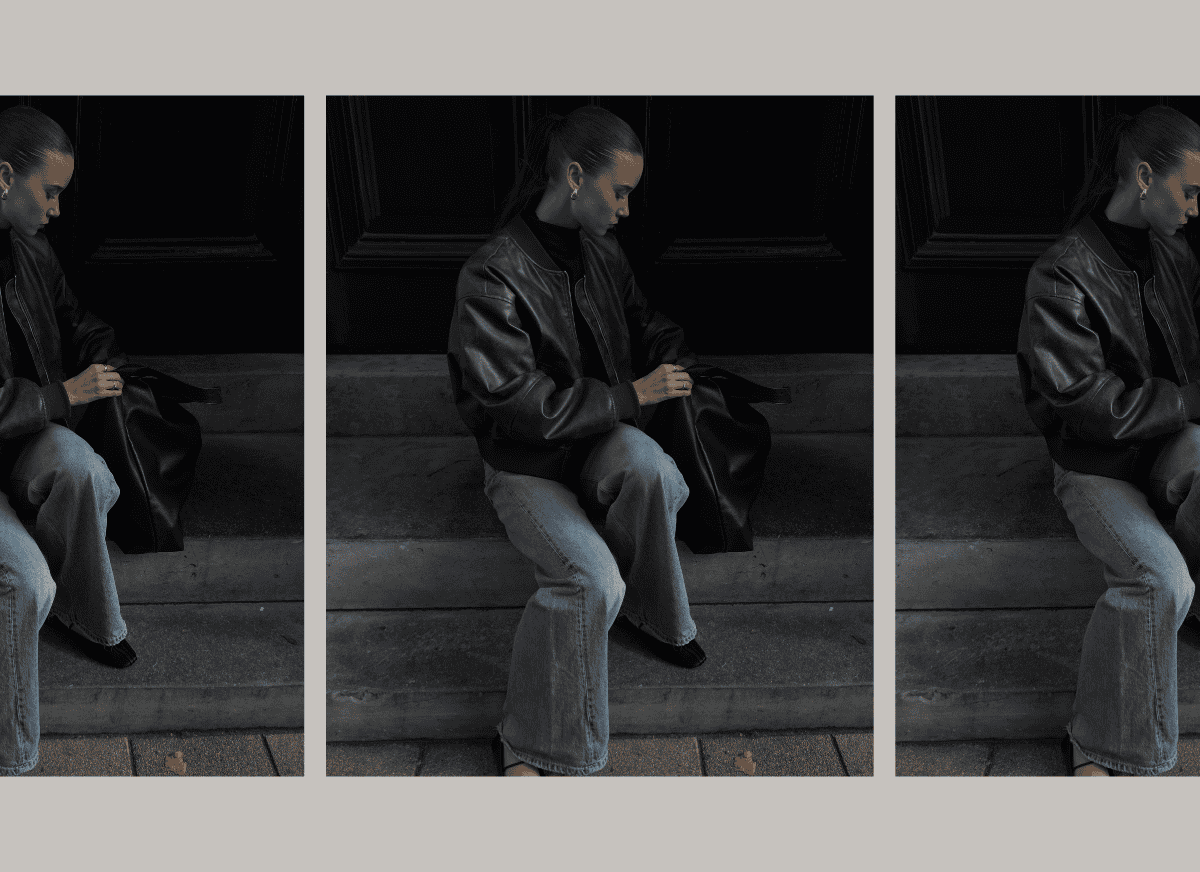 A skinny model posing for a photo.