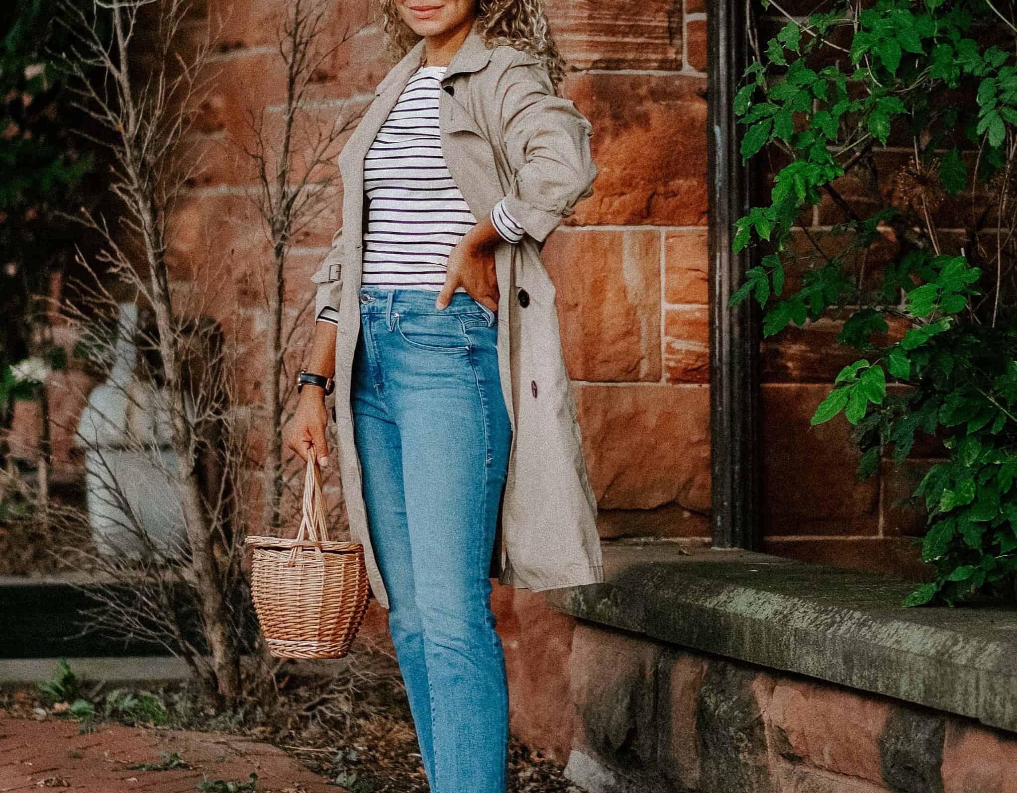 Carolyn Arentson in an outfit from her timeless wardrobe.