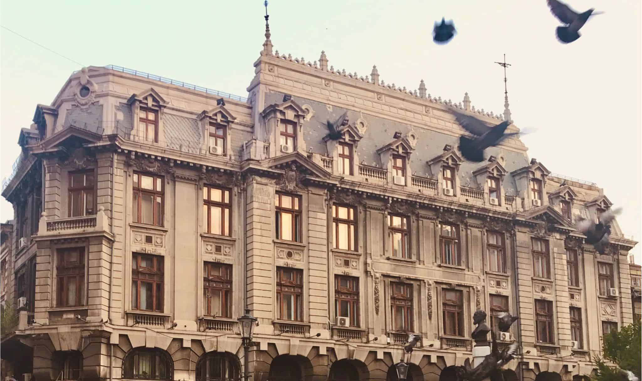 An old building in Bucharest.