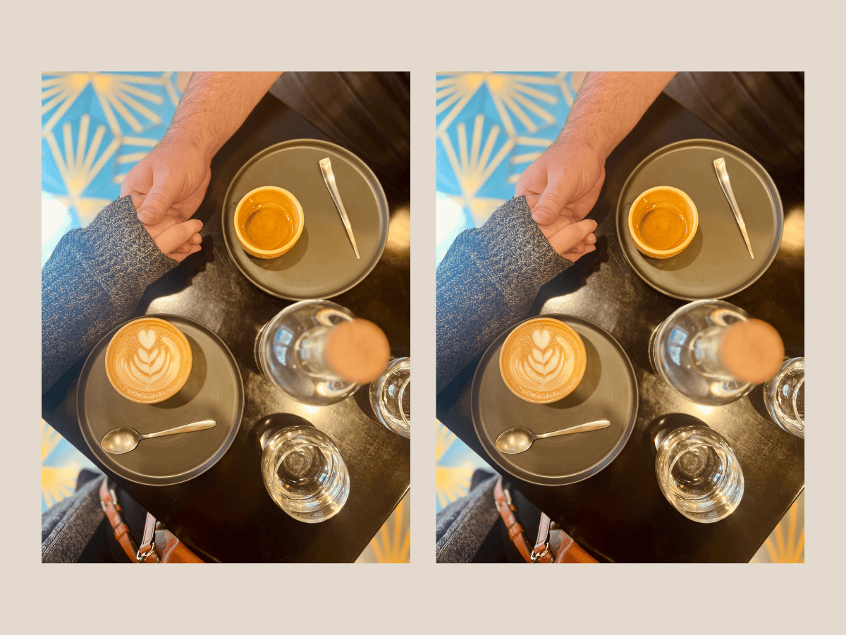 A couple connecting in a relationship.