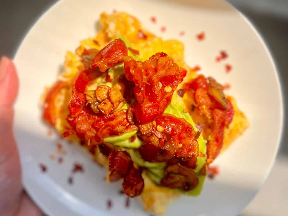 Breakfast with healthy ingredients.