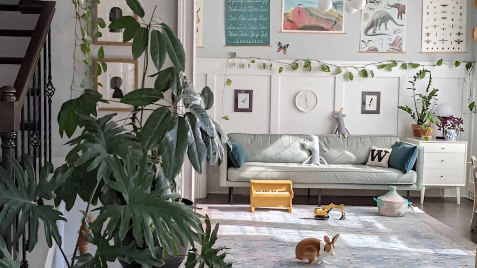 A living room makeover.