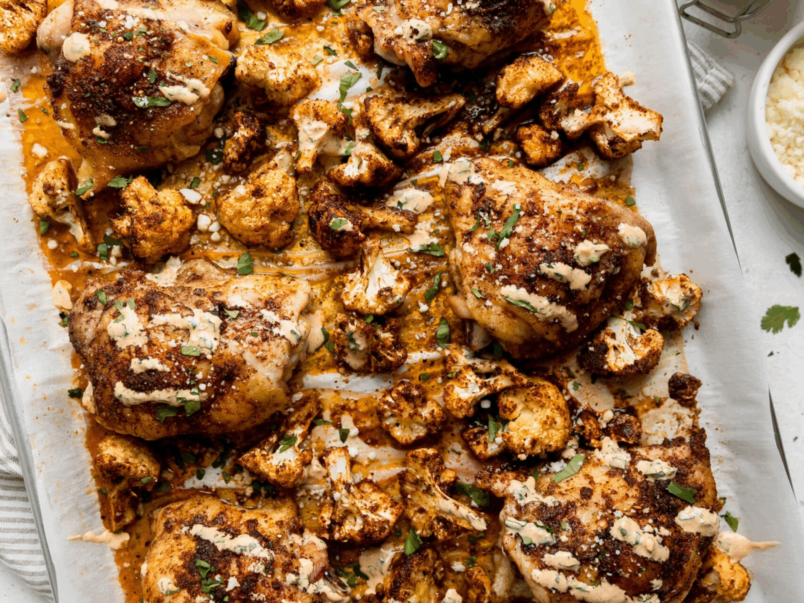 A one pan chicken recipe.