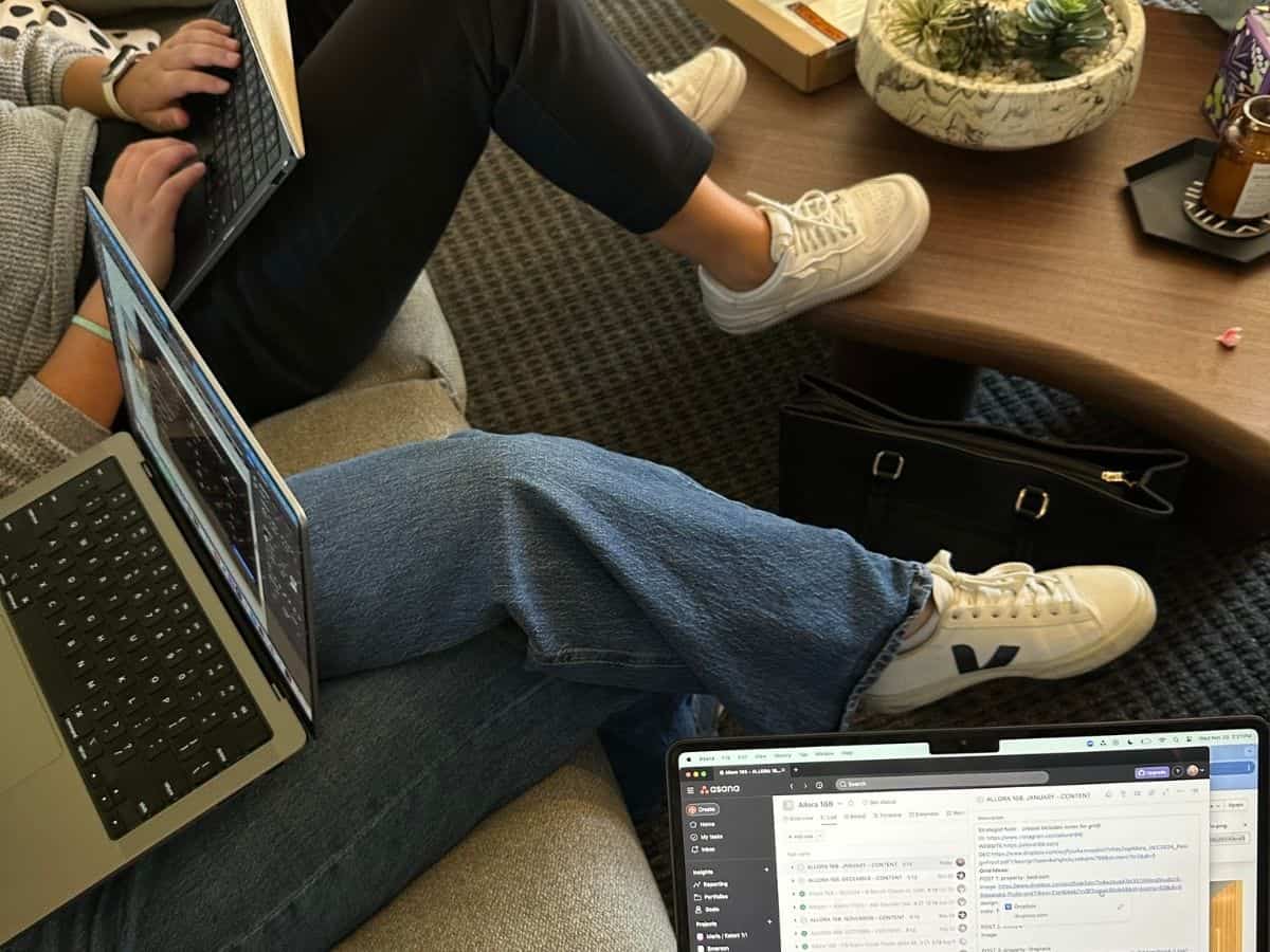 People spending time at work together.