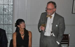 CLSA Fellows award Edward P. Meyerson Lifetime Achievement Award E. Mabry Rogers (CLSA-AL) toasting CLSA Life Dean Senior Fellow Emeritus Edward P. Meyerson honor Gray Stiff