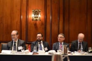 CLSA 2017 North American Construction Law Symposium Mike Ellingburg (CLSA-MS), Aaron Zerykier (CLSA-NY), John Racanelli (CLSA-NY) and Hal E. Hamersmith (CLSA-CA)