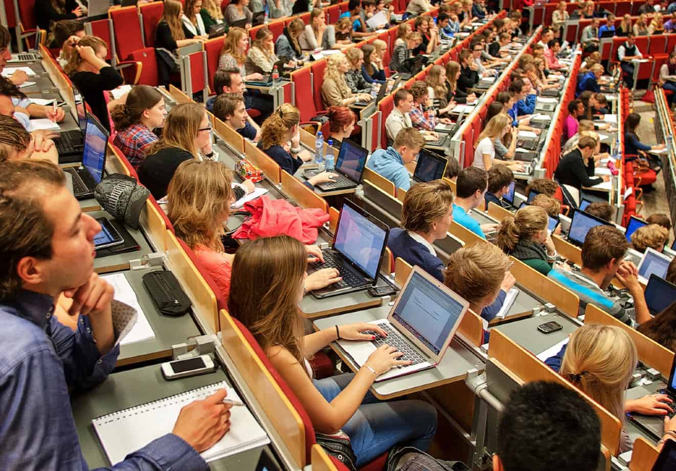 Students in lecture hall