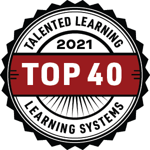 Talented Learning Top 40 2021 Badge