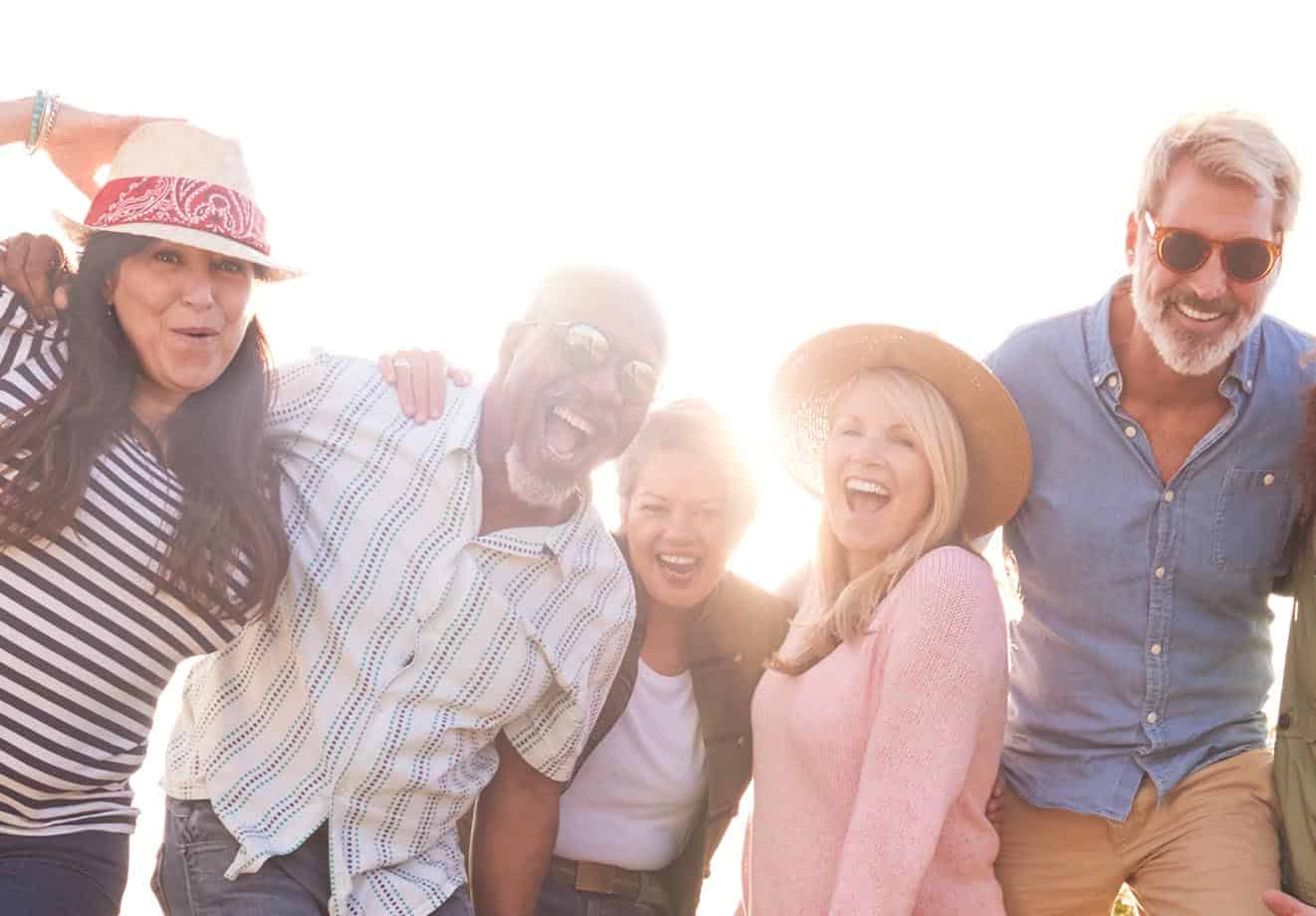 Group of adults smiling