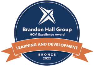 Brandon Hall HCM Ecellence Award - Learning and Development - Bronze 2022