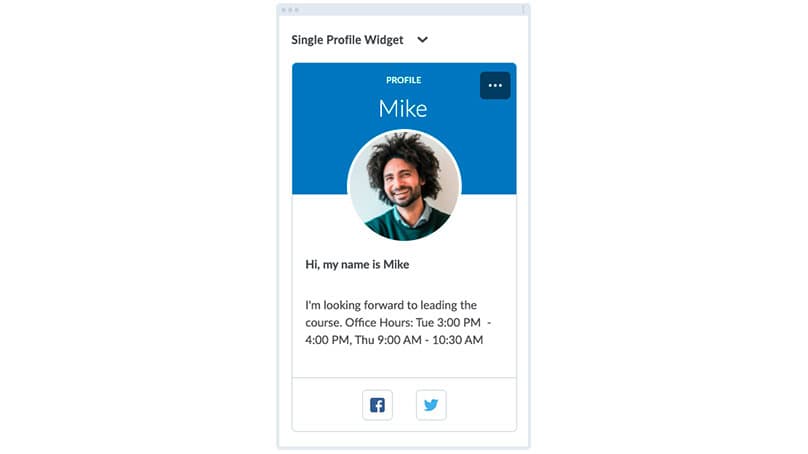 Single Profile Widget