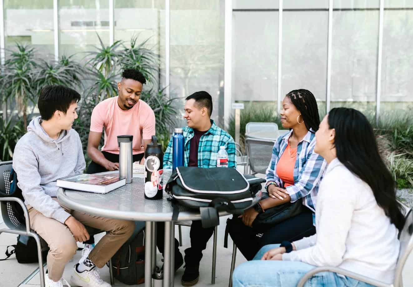 Group of students on campus
