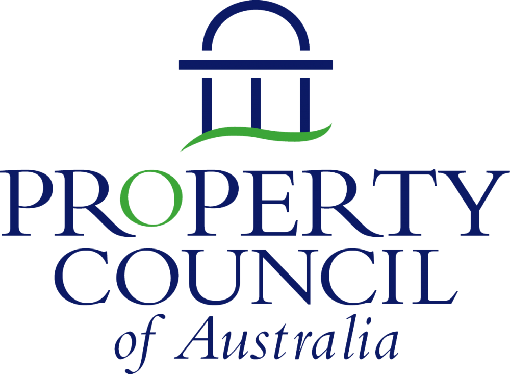Stylised image of a building above text reading Property Council of Australia