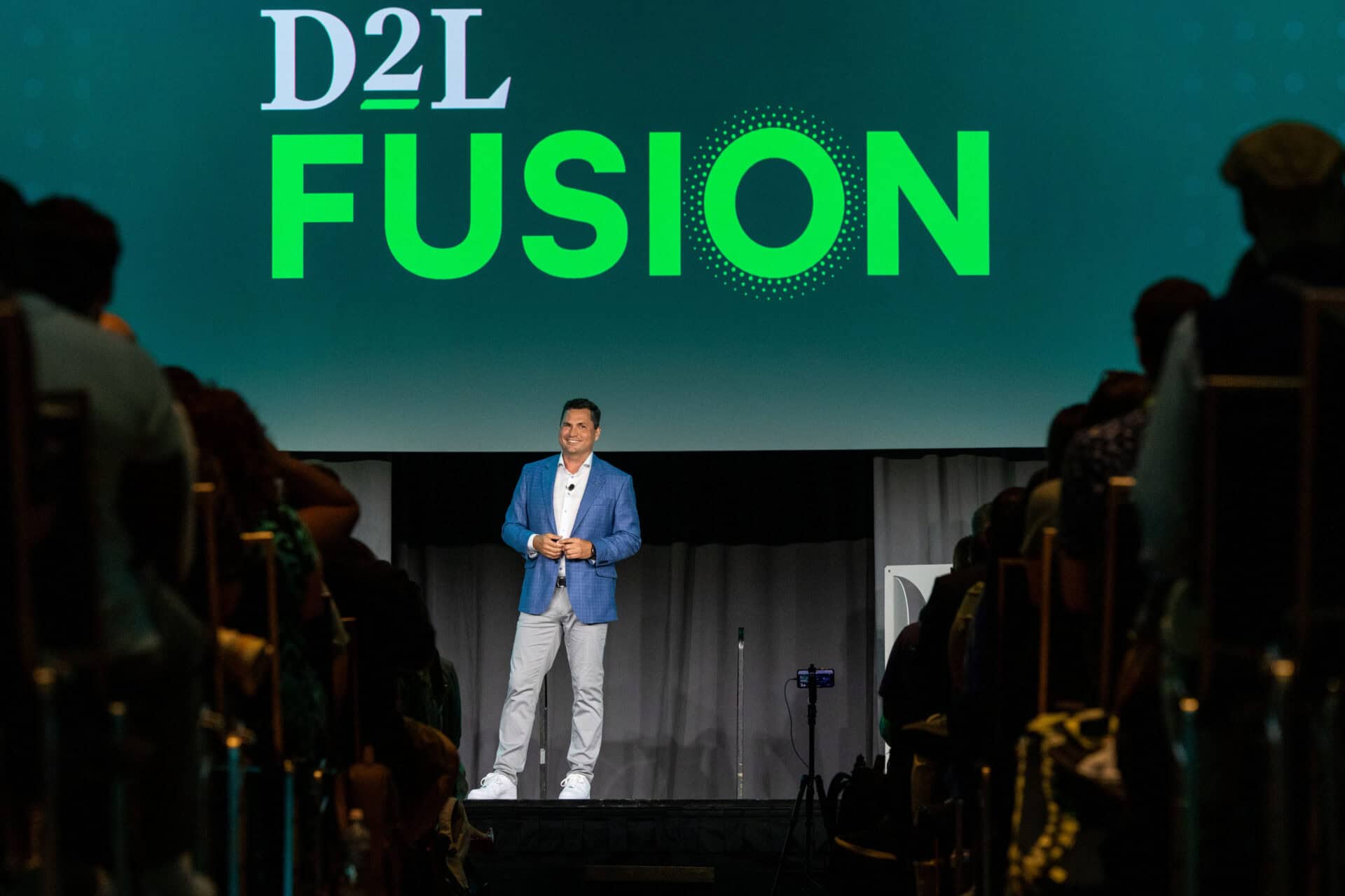 John Baker on stage at Fusion 2024