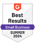 G2 Badge - Best Results Small Business Summer 2024