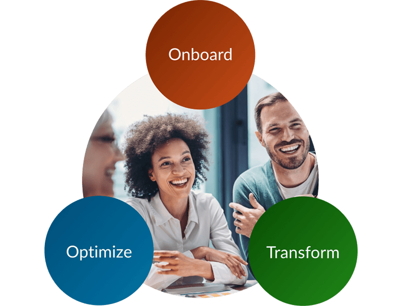 Onboard, Optimize, and Transform