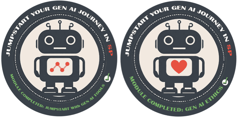 Generative AI certification badge