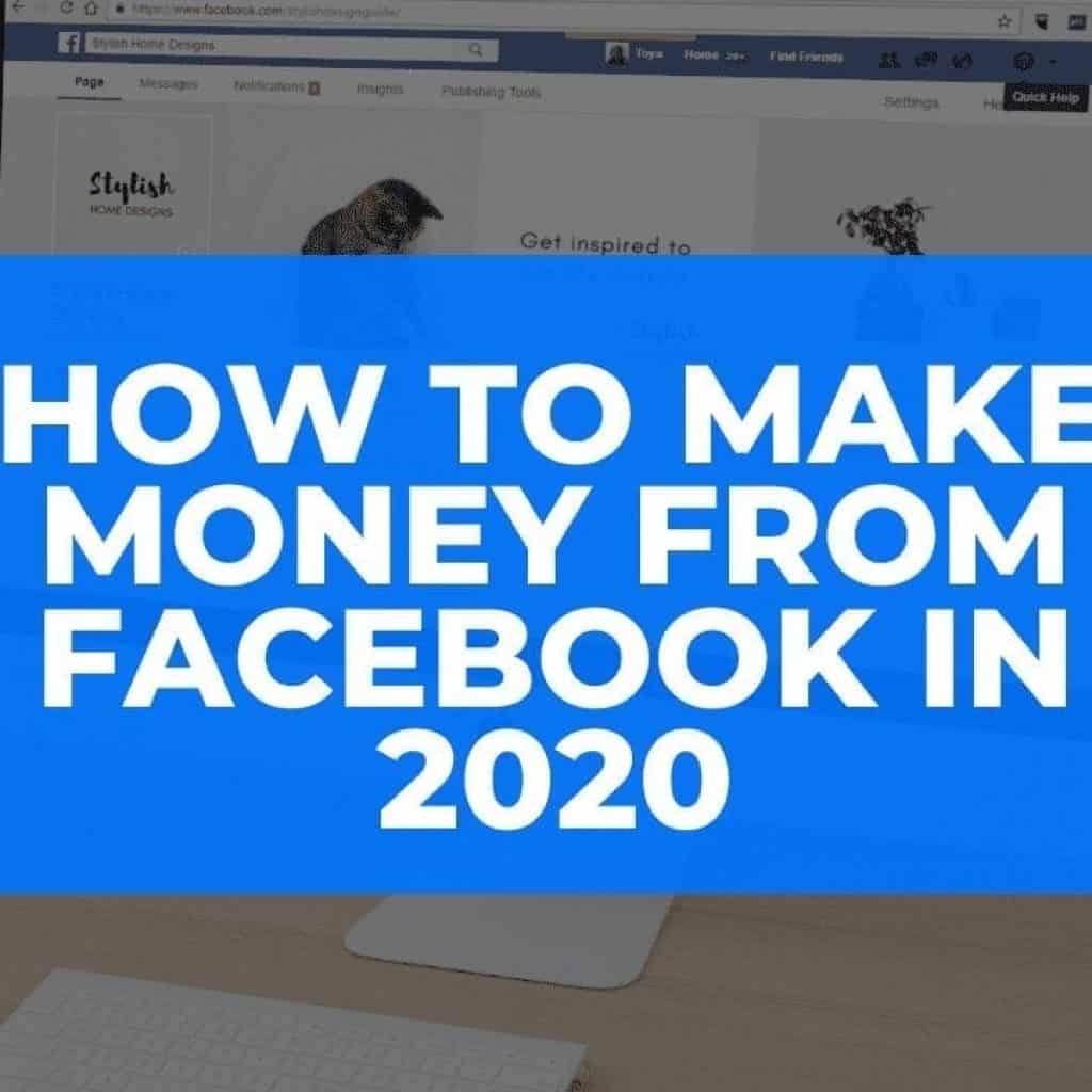 how to make money from facebook