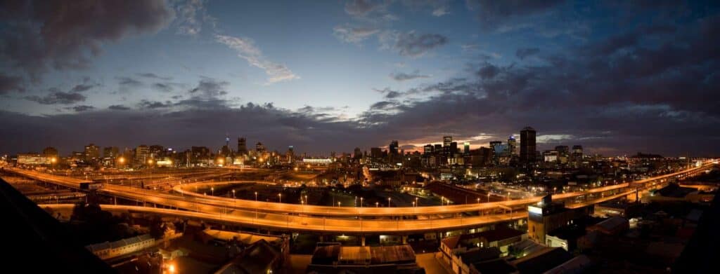 City of Johannesburg Aerial View