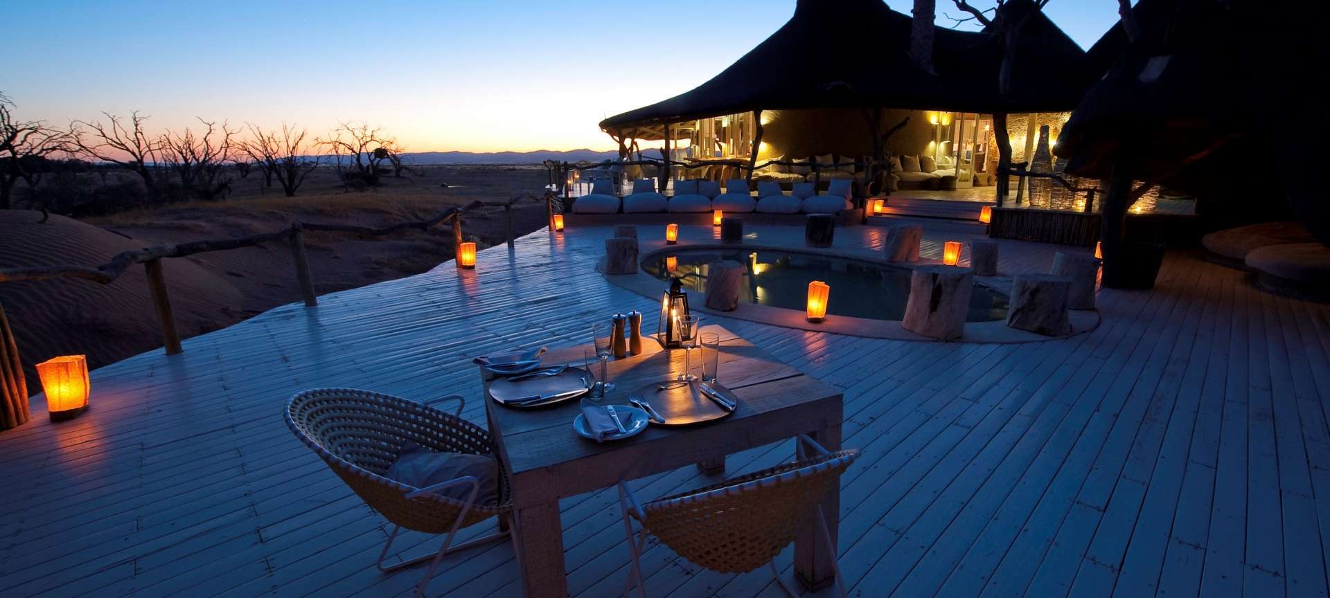 Romantic safari lodge setting | Photo credits: Little Kulala