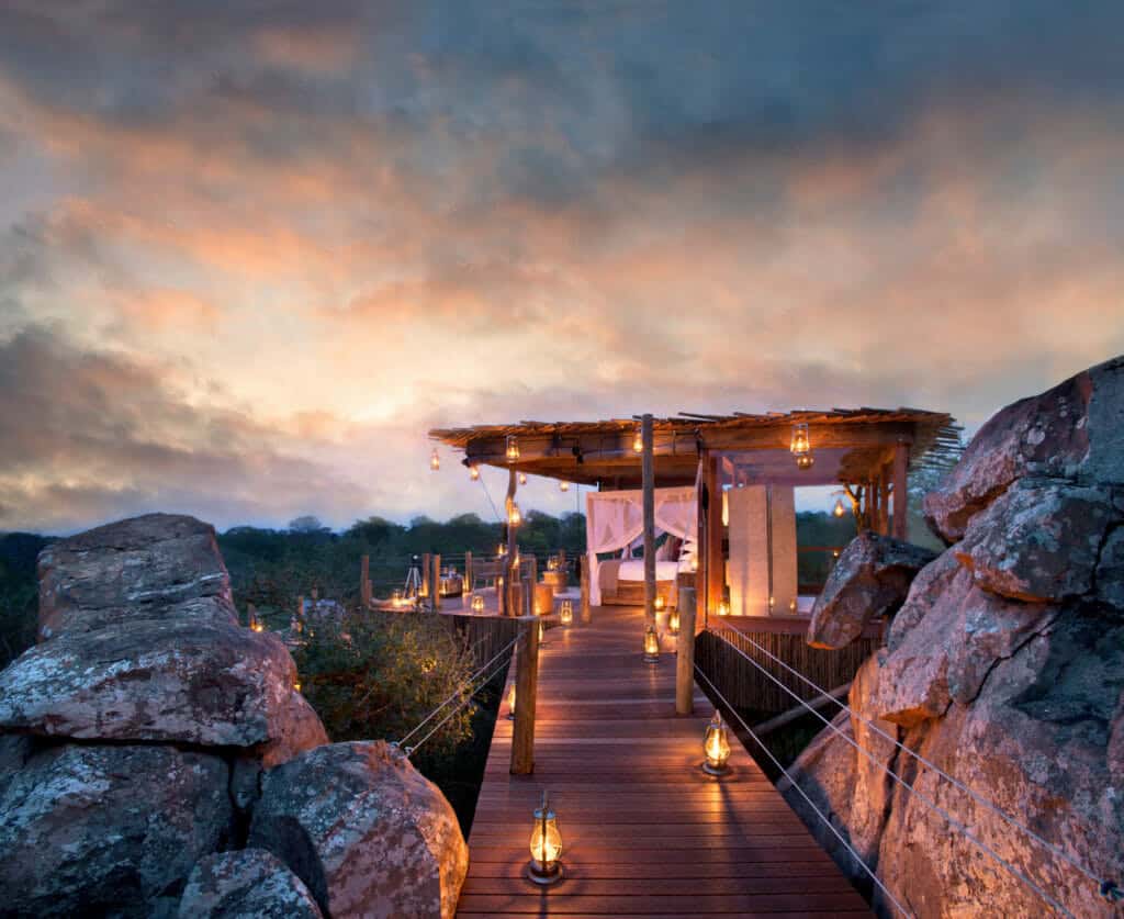 Treehouse suite at luxury lodge, Greater Kruger Park | Photo credits: Lion Sands River Lodge