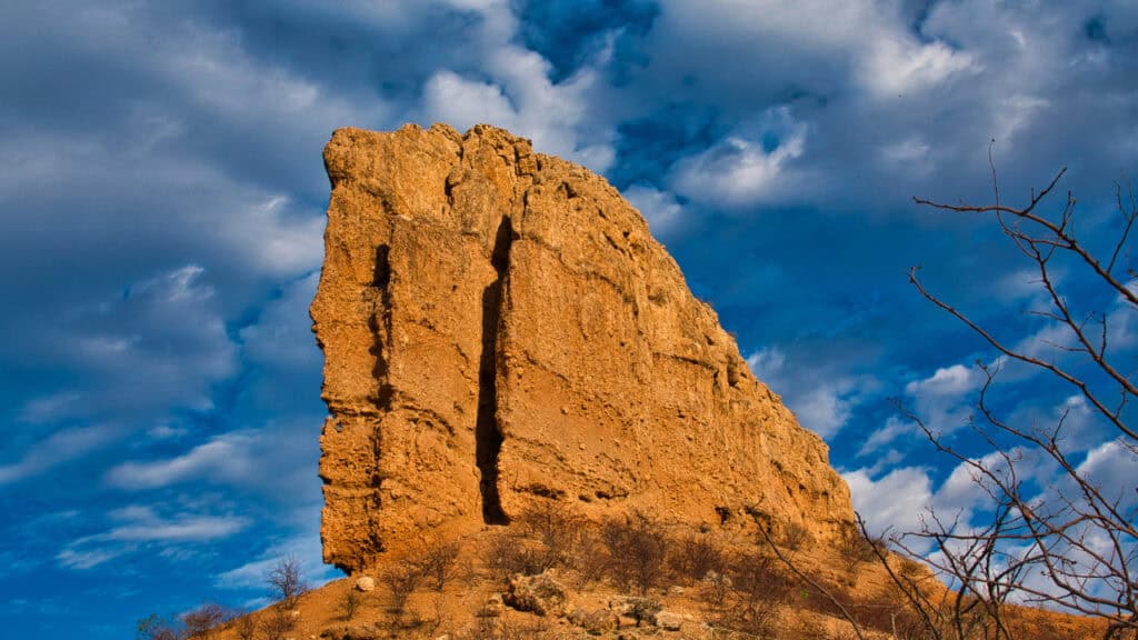 Vingerklip in Namibia.