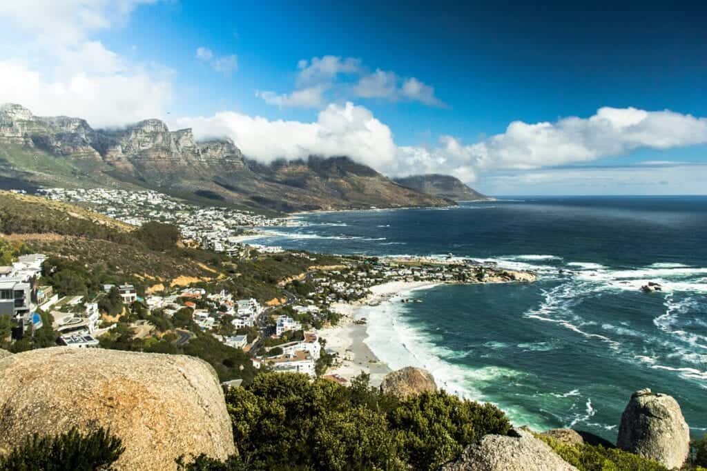 Camps Bay Beach in Cape Town.