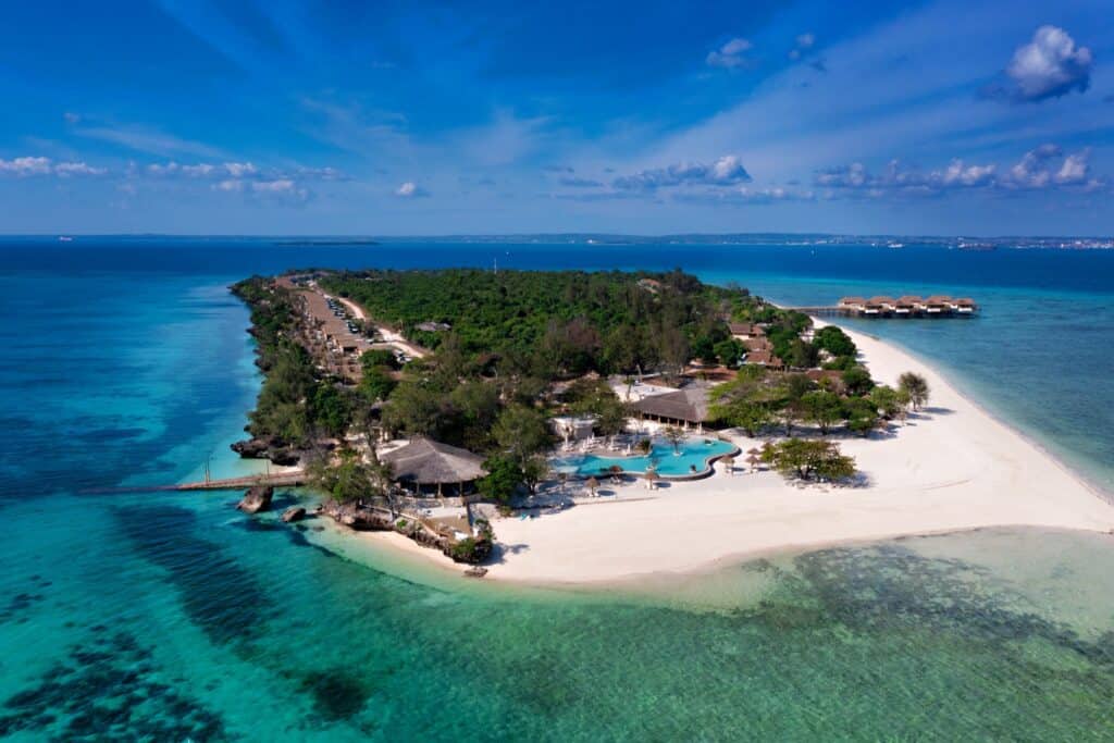 Aerial View of the resort. Photo: Bawe Island