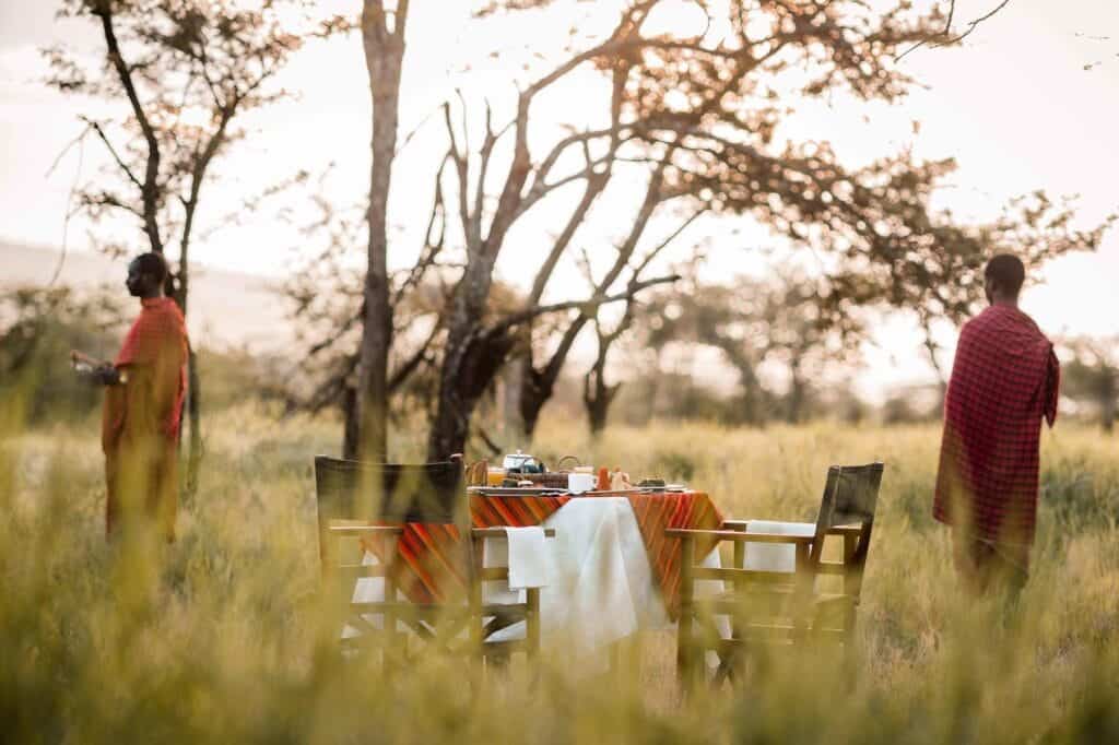 Bush Lunch | Photo credit: Ole Serai Luxury Camp Moru Kopjes