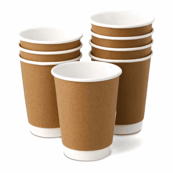Bicchiere cartoncino doppio strato avana 280 ml (100 pz)