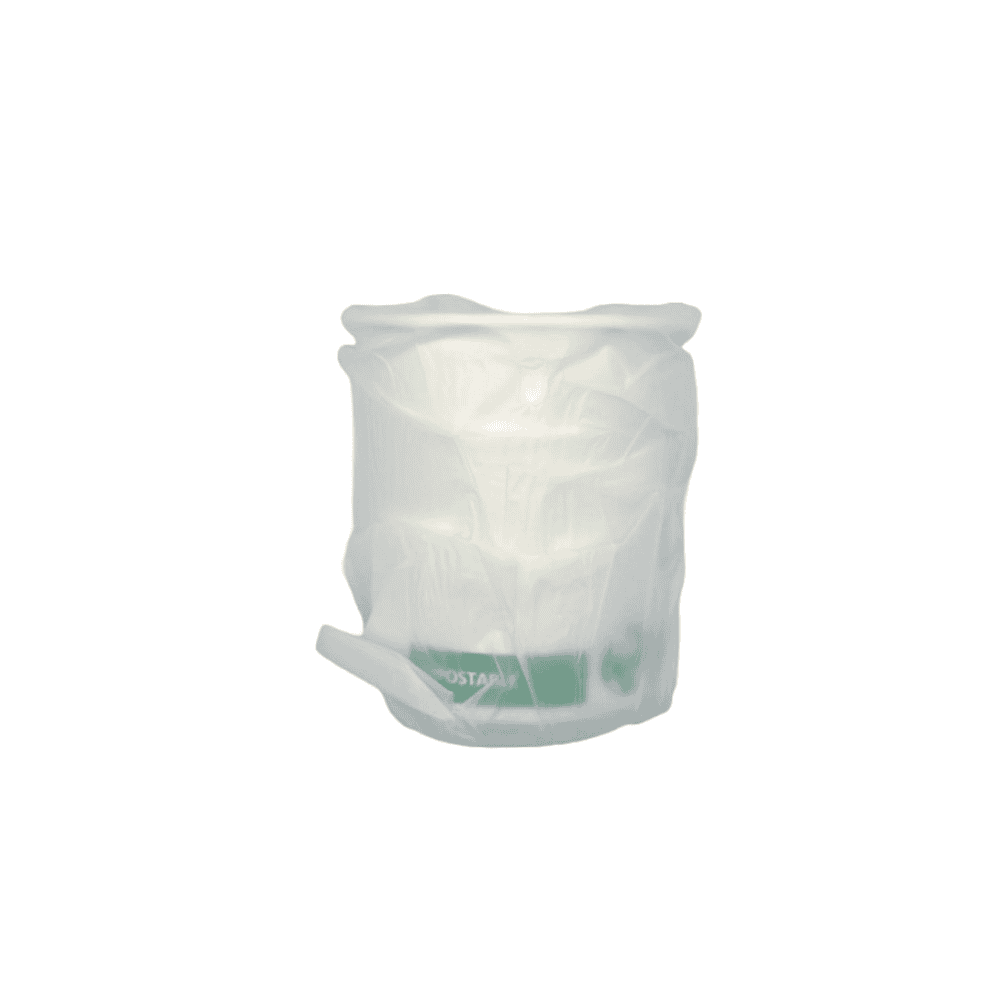 Bicchieri monouso in cartoncino biodegradabile 200 ml confezionati singolarmente - 500 pezzi