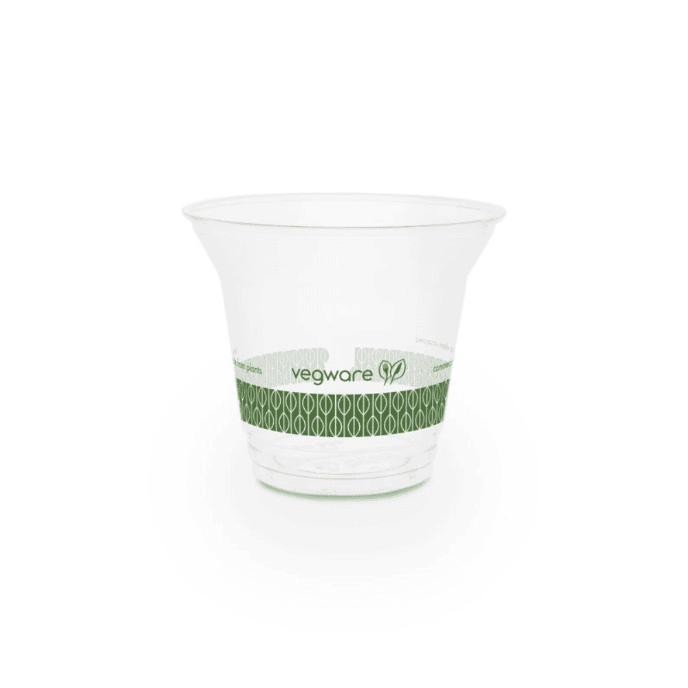 Bicchieri da cocktail biodegradabili da 300 ml in PLA trasparente, ideali per bar e locali