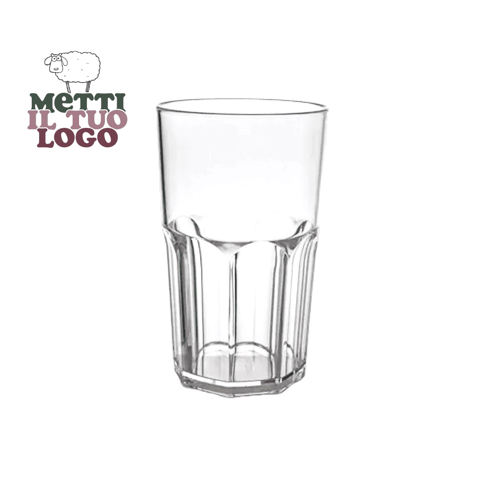 Verres à cocktail personnalisés en polycarbonate, 350 ml, avec logo.