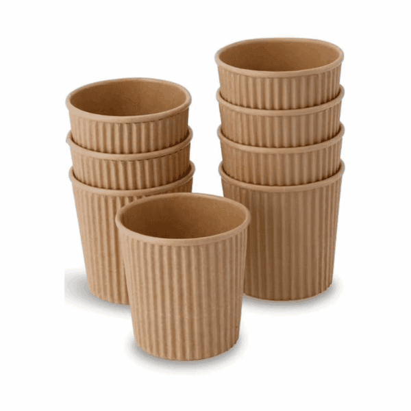 Bicchierini ecologici da caffè a doppia parete per uso professionale