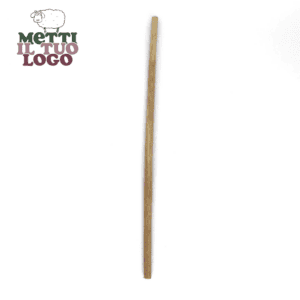 Cannucce in paglia personalizzabili da 20 cm, 350 pezzi, ecologiche e compostabili.