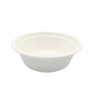 Ciotole usa e getta compostabili bianche da 350 ml per animali, confezione da 100 pezzi.