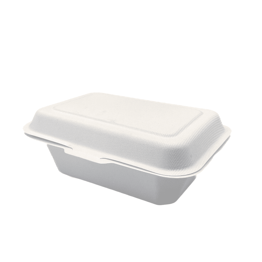 Contenitore da asporto rettangolare con coperchio da 600 ml