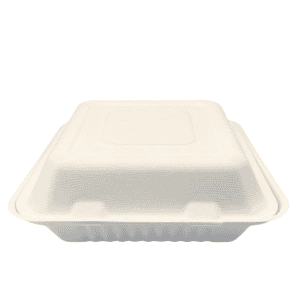 Contenitori asporto tre scomparti con coperchio 100 pz