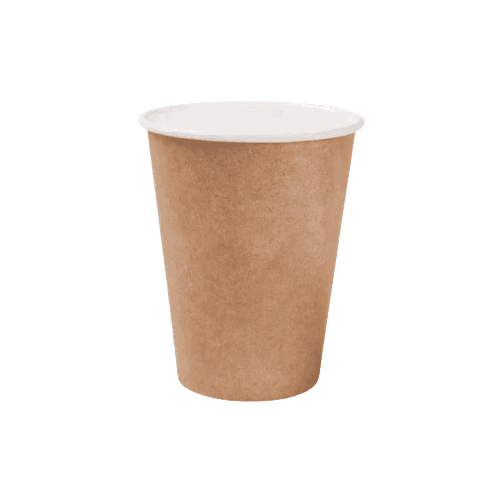 Gobelets biodégradables kraft et PLA 240 ml - Pack de 100