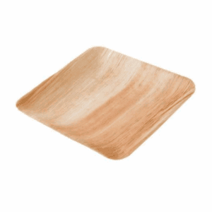 Piatti piani quadrati foglia di palma 23x23